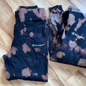 Champion tide die sweatpants set
